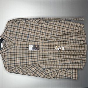 Cinch Men's George Strait Tan/Blue Plaid Button Down